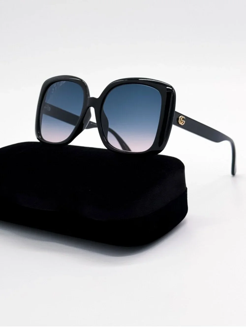 New Gucci Square Women Sunglasses GG0714SA 002